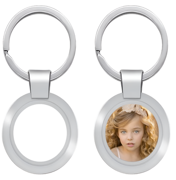 Round Metal Keyring